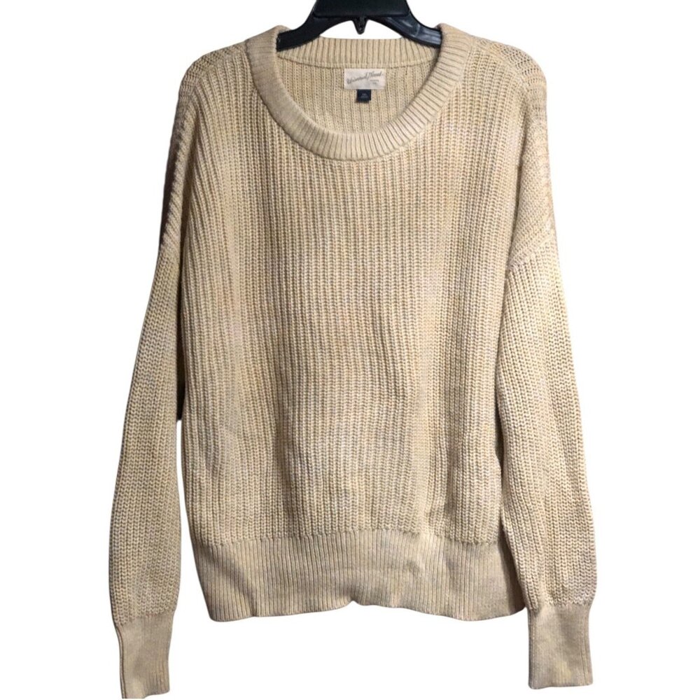 Universal Thread Granny Core CYellow Crewneck Sweater Multi Color Accent Sz XXL